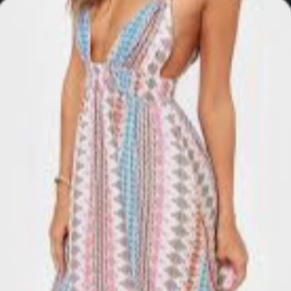 Lulu's Multicolor Patterned Dress - image 5